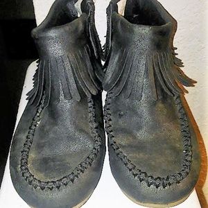 Black Girls Shoes w/ Fringe